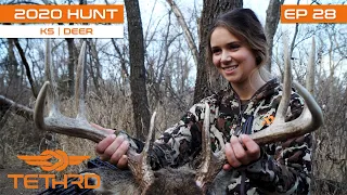 2020 Tethrd Hunt Tour -BIG Kansas Eight Point From The Saddle!-