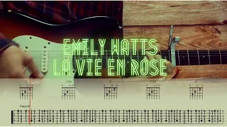 Emily Watts  - La Vie En Rose  / Guitar Tutorial / Tabs + Chords