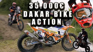 35.000€ DAKAR Rally Bike Vs. 450 MX - All the ACTION