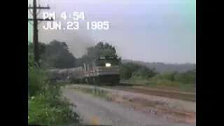 AMTRAK AUTO-TRAIN SCREAMS THROUGH CHERRY HILL, VA P30CH