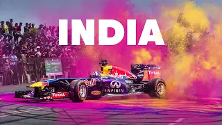 Stunt Riding & F1 Donuts In The Streets Of India w/ David Coulthard and Aras Gibieza