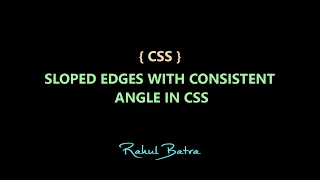 How to create sloped edges ( diagonal lines ) in CSS