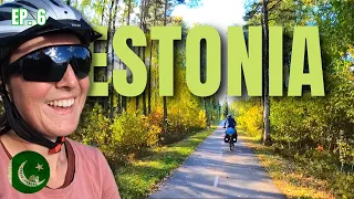 AMAZING cycle paths in Estonia (Really everywhere?) - Pakistani cycling the world -Urdu/Hindi- S2-E6