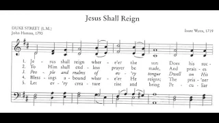 Jesus shall reign   Alto