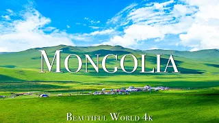 Mongolia 4K Amazing Nature Film - Relaxing Piano Music - Beautiful Nature