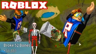 WE BROKE OUR BONES ON ROBLOX! ROBLOX BROKEN BONES IV | NEW ROBLOX BROKEN BONES GAME