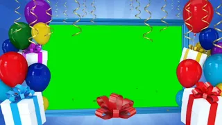 Birthday celebration green screen template HD footages || chroma key Happy Birthday celebration HD