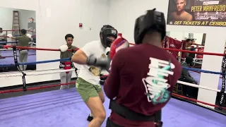 Southpaw vs orthodox amateur sparring