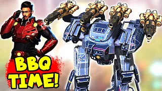 OMG! MK3 EMBER Behemoth Beast w/ Special Legendary Pilot Grilling Enemies | War Robots Gameplay WR