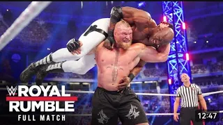 FULL MATCH- Brock lesnar vs Bobby Lashley - WWE Title Match: Royal Rumble 2022