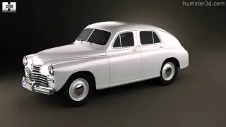 GAZ M20 Pobeda 1946 by 3D model store Humster3D.com