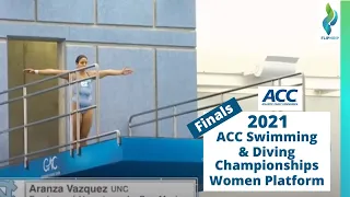 2021 Womens tower Diving - ACC Diving Championships