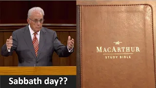 John MacArthur is wrong on the Sabbath