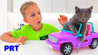 História engraçada de gatinhos com Vlad e Niki