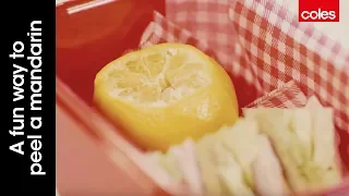A fun way to peel a mandarin