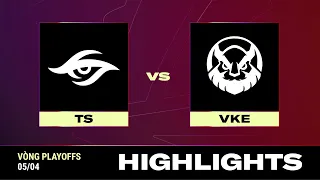 HIGHLIGHT | TS vs VKE | VCS 2024 MÙA XUÂN - Vòng Playoffs | 05.04.2024