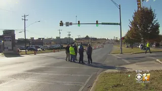 Investigators In Lake Worth Reconstruct Accident Scene Where Euless Officer Was Killed