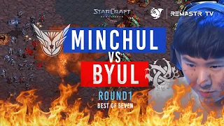 STARCRAFT FASTEST COREANO GOSU MINCHUL vs BYUL ROUND 1 y 2