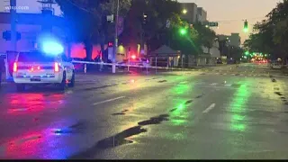 Pedestrian standing on curb killed as 2 cars crash in St. Petersburg