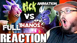 Rick Sanchez VS THANOS - Fight For Infinity Stones REACTION!!!