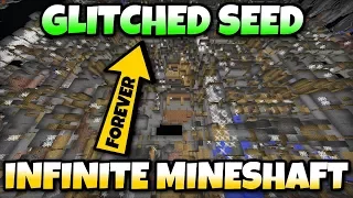 Minecraft - INFINITE MINESHAFT GLITCH SEED [ Showcase ] MCPE / Xbox / Bedrock