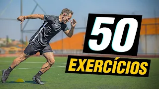 50 EXERCICIOS PARA JOGADOR DE FUTEBOL | TREINO FÍSICO DE FUTEBOL RESISTÊNCIA, AGILIDADE E FORÇA.