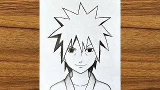 How to draw Madara Uchiha step by step || Anime drawing tutorial for beginners || Easy anime drawing