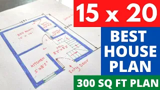 15x20 ft House Plan | 15x20 Ghar Ka Naksha | 15x20 House Design | 300 Sq ft House Plan | House Plans