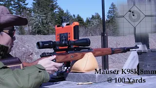 BadAce NDT (No Drill Tap) Mauser K98k Scope Mount and accuracy video at 100 yards