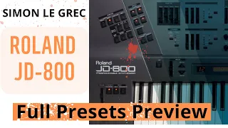 Roland Cloud | JD-800 | Full Presets Preview (No Talk)