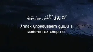 Сура 39 «Толпы», аят 42. Чтец: Мухаммад аль-Омайри