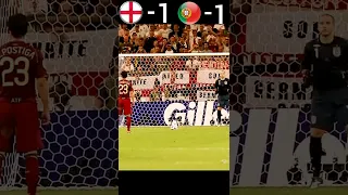 Portugal VS England 2006 FIFA WC Quarter Final Penalty Shootout #youtube #shorts #football