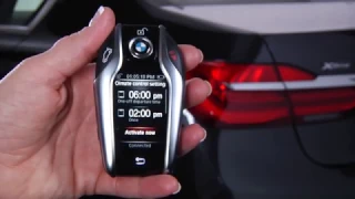 Использование BMW Display Key для управления временем отправления на BMW 5 G30 2017