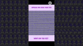 Stereogram:What Can you see? 🤔|Stereogram|#shorts #youtubeshorts #stereogram