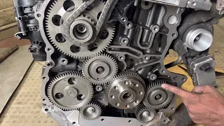 Mercedes 651 diesel engine timing chain position