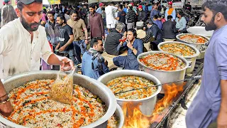 BIGGEST BIRYANI FACTORY | 1000+ Kg Biryani Making in MEGA Kitchen | Beef Biryani Street Food Karachi