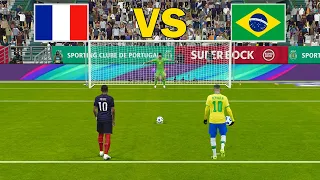 BRAZIL vs FRANCE - Final FIFA World Cup 2026 - Penalty Shootout | Neymar vs Mbappe | PES