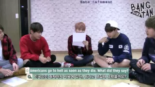 [ENG] 150430 BTS - Bangtan Quiz Show, RapMon proves why he is the Brain Monster