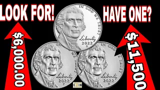 Don't Spend this 2022 Jefferson Nickel! COINS WORTH MONEY ? LOOK FOR!