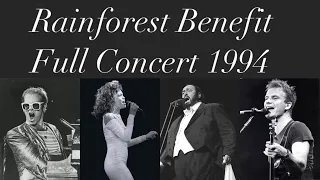 Rainforest Benefit Full Concert 1994 Cam Recorder Whitney Houston, Sting, Pavarotti, Elton John & Co