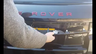 How to fix / replace rear view reversing camera on Range Rover Evoque