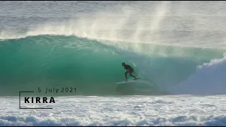Surfing Crazy Long Barrels at Kirra - Monday 5 July 2021