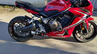 CBR650R 2020 WITH BLACKWIDOW EXHAUST