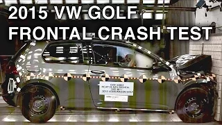 2015 VW Golf Crash Test (Frontal Crash)