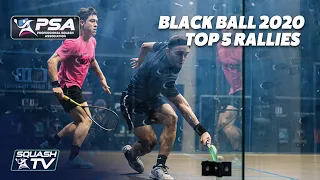 Squash: Men's Black Ball Squash Open 2020 - Top 5 Rallies