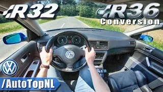 VW GOLF R32 | R36 SUPERCHARGED 3.6 V6 | POV Test Drive by AutoTopNL