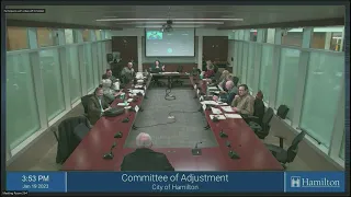 Committee of Adjustment - January 19,  2023