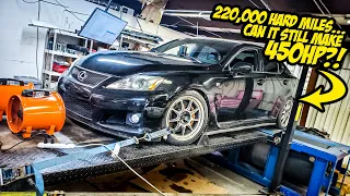 Here's How Much Horsepower A 220,000 Mile Lexus IS-F ACTUALLY Makes (Driven HARD For YEARS)