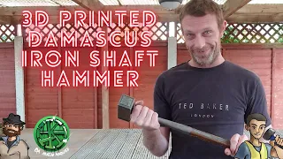 3d printed damascus hammer