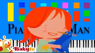 Deep Inside the Forest - BabyTV Slow EASY Medium 4K Piano Tutorial